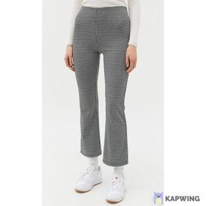 UO Black and White Cropped Trousers High Waisted M